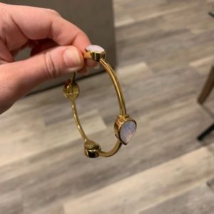 COACH Gold Bracelet with Pink Gemstones